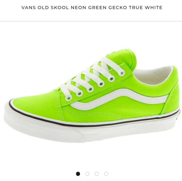 neon green shoes vans